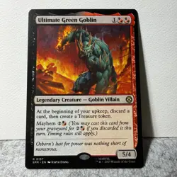 ULTIMATE GREEN GOBLIN MARVEL'S SPIDER-MAN MAGIC: THE GATHERING 157 RARE LP - Image 1