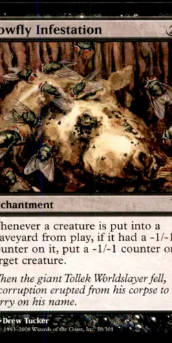 MTG Blowfly Infestation LP Light Play Shadowmoor [3430] - Image 1
