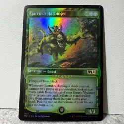 GARRUK'S HARBINGER (SHOWCASE) MTG CORE SET 2021 FOIL 307 RARE LP - Image 1