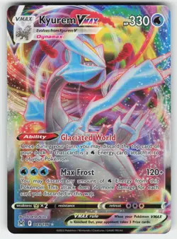 Kyurem VMAX 049/196 Holo VMAX Rare Lost Origin Pokemon Near Mint - Image 1