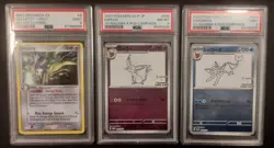 carte pokemon espeon psa8 vaporeon yu nagaba delcatty psa9 - Image 1