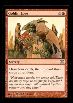 MTG Goblin Lore LP Light Play Tenth Edition [3377] - Image 1