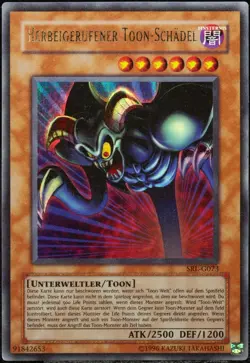 Yu-Gi-Oh! Herbeigerufener Toon-Schadel SRL-G073 Ultra Rare [GD] Skull | DE 2002 - Image 1