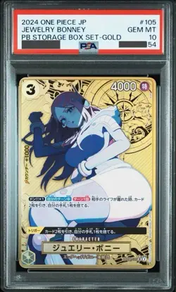 PSA 10 Jewelry Bonney Parallel Gold THE BEST Storage OP08-105 ONE PIECE Japanese - Image 1