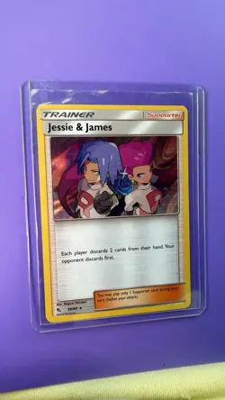 Pokemon Jessie & James Hidden Fates 58/68 Holo Rare Trainer Card 2019 English - Image 1