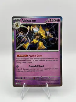 ALAKAZAM - 56/132 Mega Evolution Set NM - Holo Rare - Pokemon TCG Card - Image 1