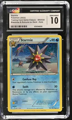 Starmie 005/034 Trading Card Game Classic Holo - Image 1