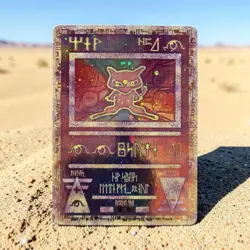 SWIRL Ancient Mew Holo WOTC 2000 Pokemon Movie Promo Power of One Card NM-LP - Image 5