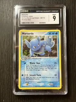 CGC 9 Wartortle EX Fire Red & Leaf Green 50/112 Reverse Holo Pokemon Card - Image 1