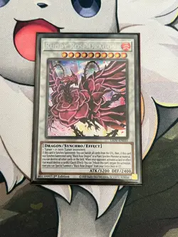 LIOV-EN035 Ruddy Rose Dragon | 1st Edition | Secret Rare YuGiOh Trading Card NM - Image 1
