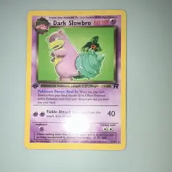 Pokemon Dark Slowbro Team Rocket 29/82 60 HP Rare Regular Stage 1 Card - Image 1