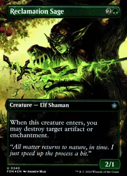Reclamation Sage (Borderless) Foil – Foundations 340 FDN • U - Image 1