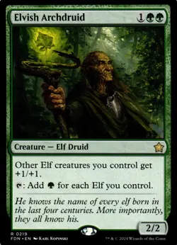 Elvish Archdruid – Foundations 219 FDN • R - Image 1