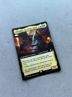 Saruman, the White Hand #91 FOIL Borderless MTG LTC Rings Middle-earth Commander - Image 3