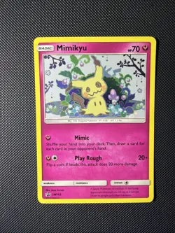 Mimikyu SM163 Holo Pokemon Sun Moon Team Up Black Star Blister Promo Card - Image 1