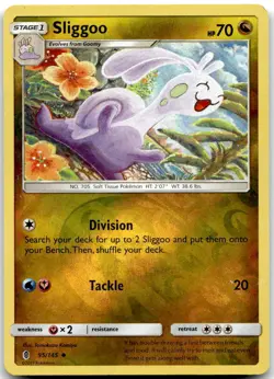 Pokemon Sliggoo Guardians Rising SM02 #95/145 Uncommon Reverse Holo LP - Image 1
