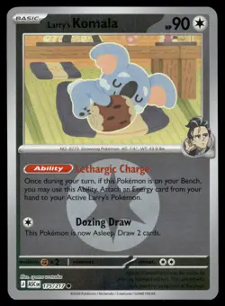 LARRY'S KOMALA (ENERGY SYMBOL) 175/217 ASCENDED HEROES POKEMON REVERSE HOLO NM - Image 2
