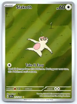 Slakoth 212/191 Illustration Rare Surging Sparks Pokemon Holo 2024 NM - Image 1