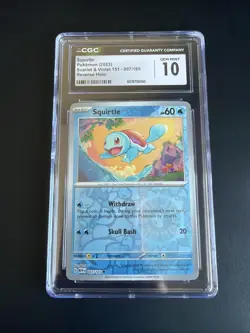 Squirtle Pokemon (2023) Scarlet & Violet 151 - 007/165 CGC 10 - Image 1