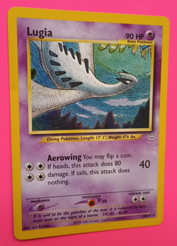 POKEMON LUGIA 20/64 NEO-REVOLUTION Unlimited Rare LP with large EDGE DING 2001 - Image 2