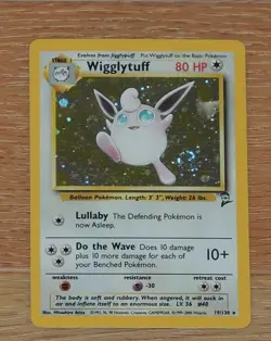 Wigglytuff 1999 Base Set 2 19/130 Holo Unlimited Holo Rare-Pokemon - Image 1