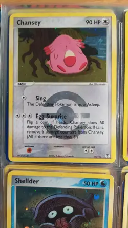 Chansey Holo 19/112 EX RossoFuoco e VerdeFoglia Pokemon TCG ENG - Image 1