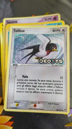 Taillow Holo Reverse 80/107 Deoxys Pokemon TCG ITA - Image 1