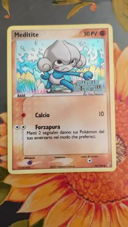 Meditite Holo Logo 36/100 Guardiani dei Cristalli Pokemon TCG ITA - Image 1