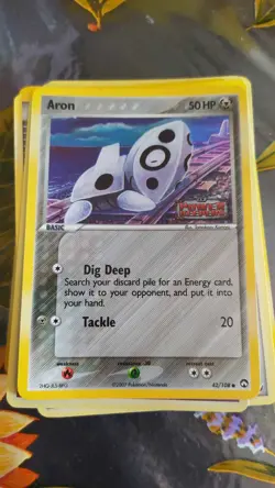 Aron Holo Logo 42/108 Power Keepers Pokemon TCG ENG - Image 1
