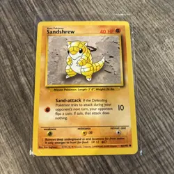 Sandshrew 62/102 Base Set Unlimited Pokemon TCG Card - Image 1