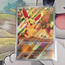 Pokemon Plusle Illustration Rare Holo 193/182 SV04: Paradox Rift - Image 1