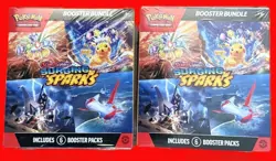 2 x Pokemon SURGING SPARKS Bundle of 6 boosters total 12 boosters - Image 1