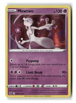 Mewtwo 059/159 Holo Rare Crown Zenith Pokemon Near Mint - Image 1