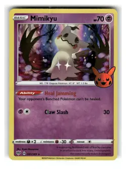 Mimikyu 081/189 Holo Promo Trick or Trade BOOster Pokemon Holo Near Mint - Image 1