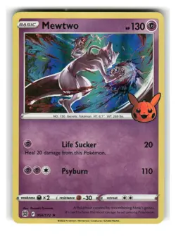 Mewtwo 056/172 Holo Promo Trick or Trade BOOster Pokemon Holo Near Mint - Image 1