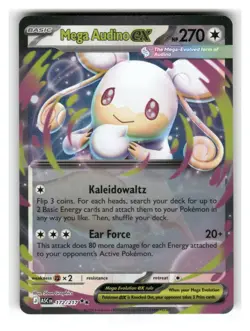 Mega Audino ex 172/217 Double Rare Ascended Heroes Pokemon Near Mint - Image 1