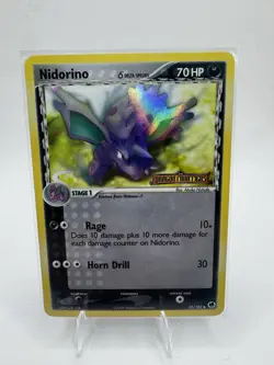 Pokemon TCG Nidorino 35/101 EX Dragon Frontiers Delta Species Holo Stamped - Image 1