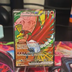 Pokemon TCG Ethan's Ho-Oh EX Sv10 209/182 Full Art Holo Ultra Rare 230 HP - Image 1
