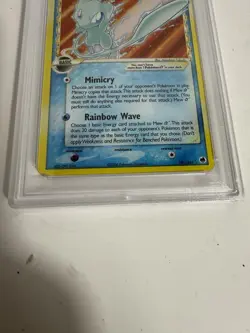 2006 POKEMON EX DRAGON FRONTIERS GOLD STAR #101 MEW-HOLO PSA 2 - Image 4