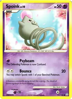 Pokemon TCG Spoink Legends Awakened 121/146 Regular Common VLP - Image 1