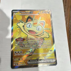 Pokemon TCG Meowth EX Full Art Holo 107/088 170 HP 2026 - Image 1