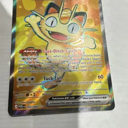 Pokemon TCG Meowth EX Full Art Holo 107/088 170 HP 2026 - Image 3