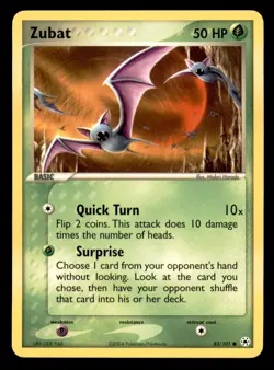 Zubat 83/101 Common Hidden Legends Pokemon Near Mint - Image 1