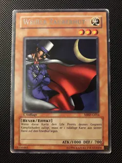 Yu-Gi-Oh! Weißer Zauberhut, MRD-G016, Rare, 1. Auflage, Deutsch, LP - Image 1
