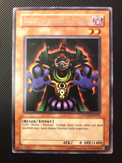 Yu-Gi-Oh! Dunkelaugiger Illusionist, PTDN-DE092, Rare, 2. Auflage, Deutsch, EX - Image 1