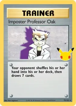 Imposter Professor Oak (#73/ SWSH - Celebrations - Classic Collection NM Pokemon - Image 1