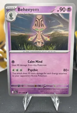 Beheeyem 041/086 Sv: Black Bolt Regular - Free Shipping - Pokemon - NM - Image 1