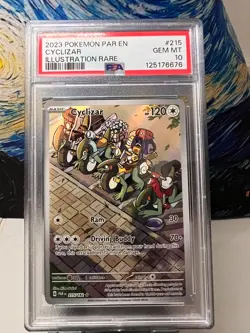 Pokemon Cyclizar Illustration Rare 215/182 Paradox Rift 2023 PSA 10 - Image 1