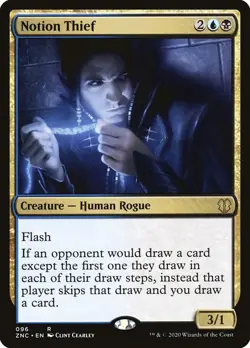 Notion Thief 96 Rare Commander: Zendikar Rising Magic: The Gathering Near Mint - Image 1