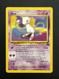 Mew 8 Wotc Promo Regular Black Star Promo Pokemon - Image 1